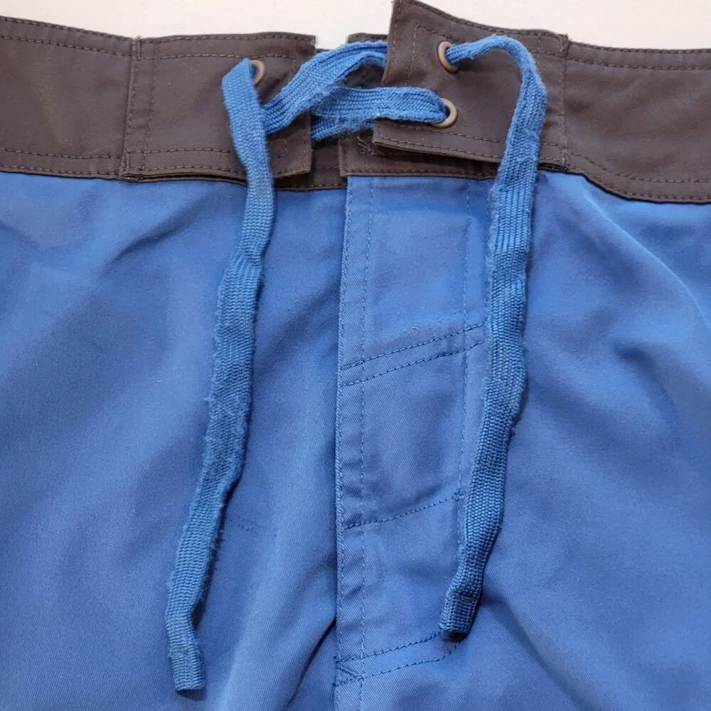 REI Mens Swim Trunks Hybrid Board Shorts‎ Outdoor Unlined Blue Gray Sz 36